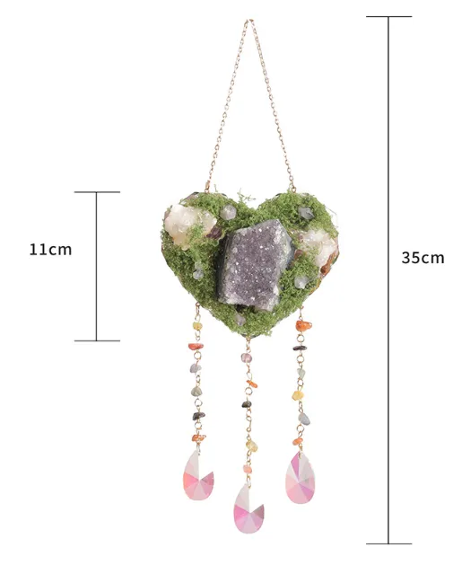 1 Piece Heart Shape Indoor Birthday Crystal Gravel Cute Romantic display picture 11