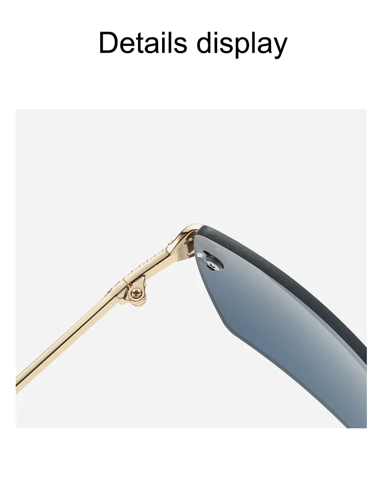 Streetwear Solid Color Pc Polygon Frameless Glasses display picture 9