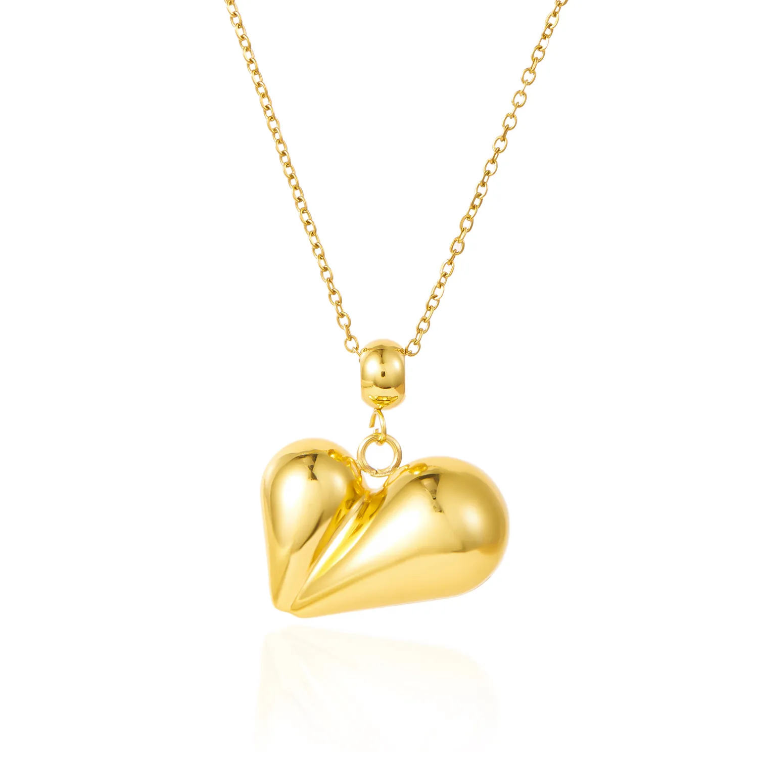 Casual Elegant Modern Style Heart Shape 304 Stainless Steel Women's Pendant Necklace display picture 2
