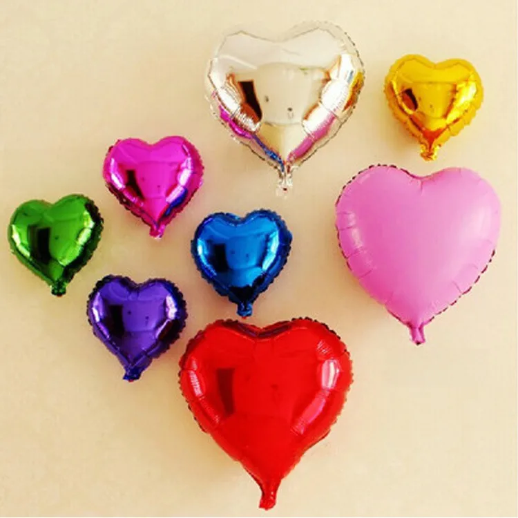 10-inch Star-shaped Heart-shaped Foil Balloons Star Pattern Foil Balloons For Wedding Birthday Decoration Balloon Arrangement display picture 2