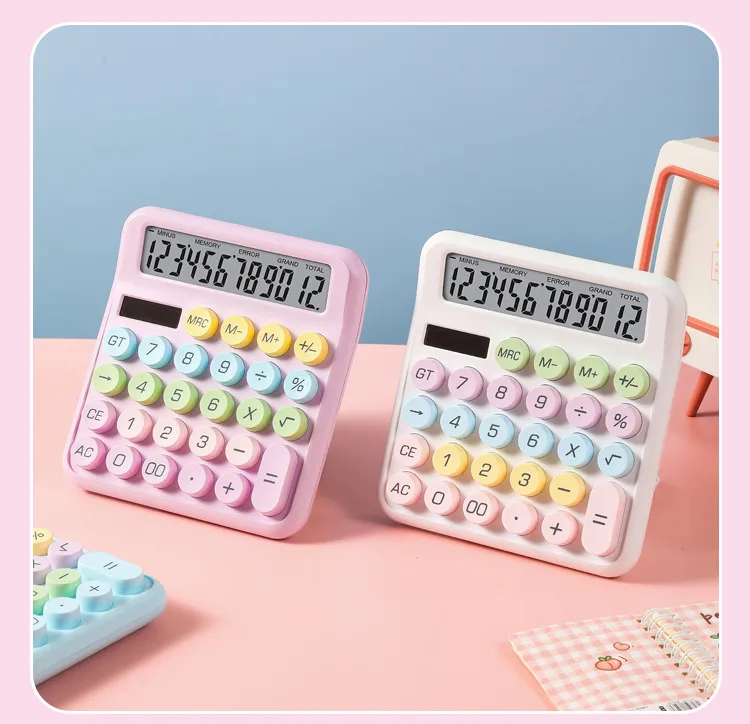 Dopamine Computer High Aesthetic Value Office Student Mechanical Keyboard Dual Power Computer Calculator display picture 3
