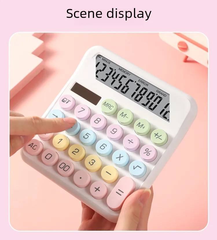 Dopamine Computer High Aesthetic Value Office Student Mechanical Keyboard Dual Power Computer Calculator display picture 9