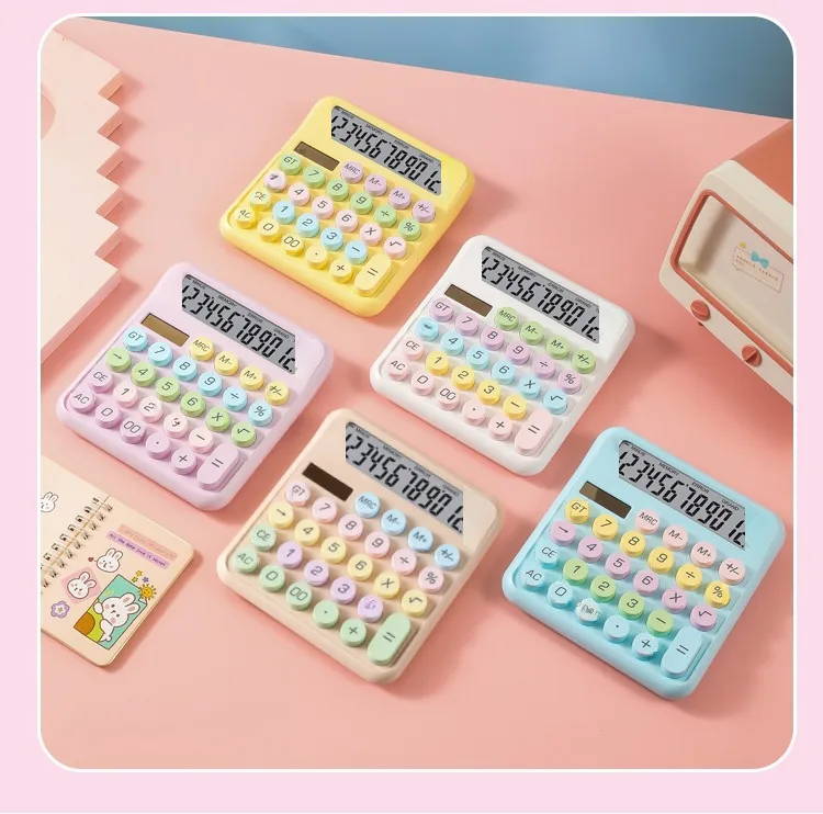 Dopamine Computer High Aesthetic Value Office Student Mechanical Keyboard Dual Power Computer Calculator display picture 11