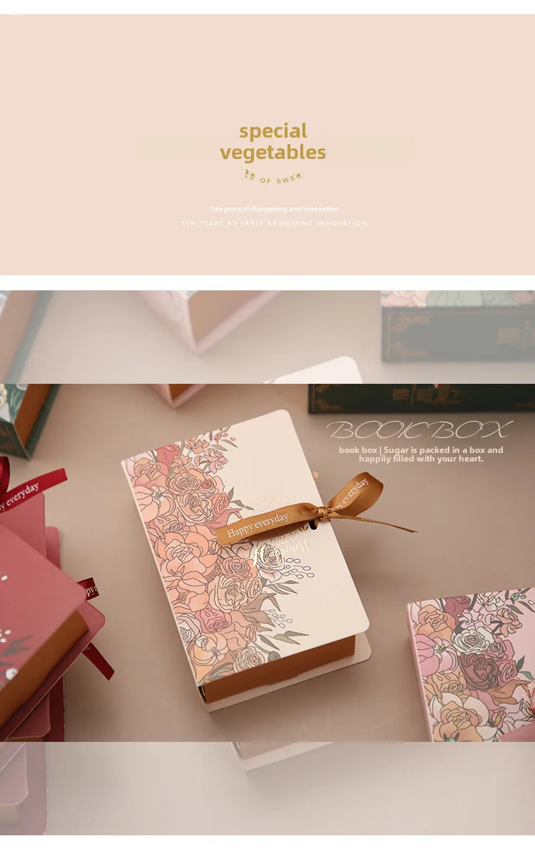 Creative Books Candy Box INS Wind Accompanying Gift Wedding Candy Box Gift Packaging Box Wedding Candy Gift Box display picture 1