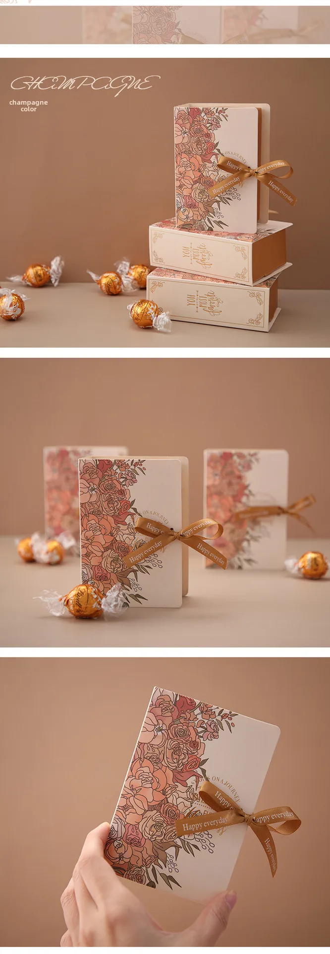 Creative Books Candy Box INS Wind Accompanying Gift Wedding Candy Box Gift Packaging Box Wedding Candy Gift Box display picture 2