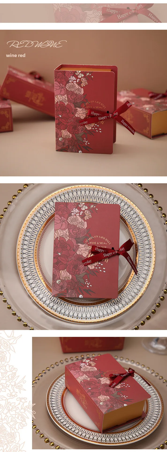 Creative Books Candy Box INS Wind Accompanying Gift Wedding Candy Box Gift Packaging Box Wedding Candy Gift Box display picture 3