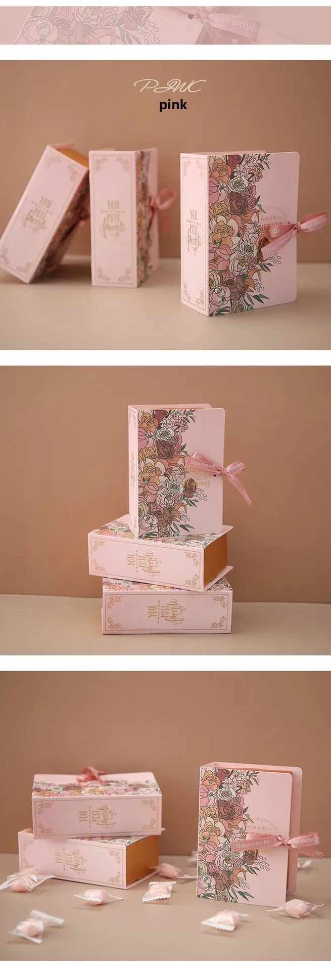Creative Books Candy Box INS Wind Accompanying Gift Wedding Candy Box Gift Packaging Box Wedding Candy Gift Box display picture 5