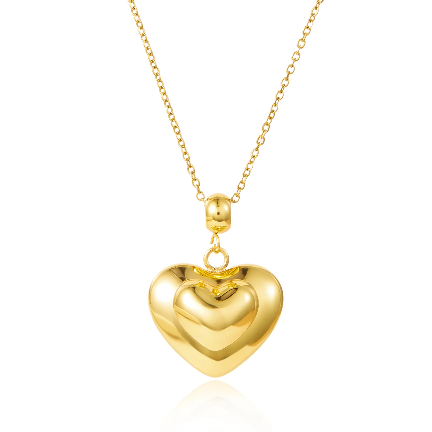 Casual Elegant Modern Style Heart Shape 304 Stainless Steel Women's Pendant Necklace display picture 19