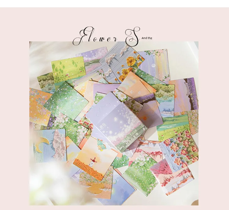 Office Culture Stationery Stickers Various Designs Including Landscape Animal Floral Cartoon Elements display picture 6