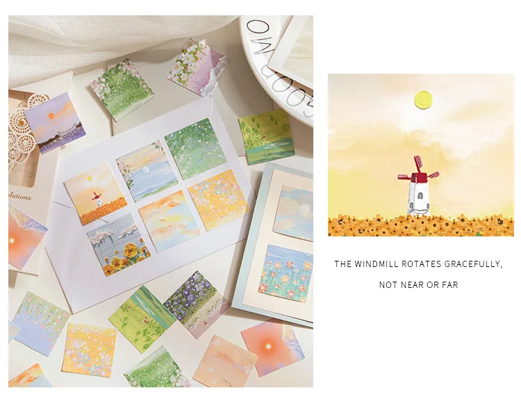 Office Culture Stationery Stickers Various Designs Including Landscape Animal Floral Cartoon Elements display picture 9