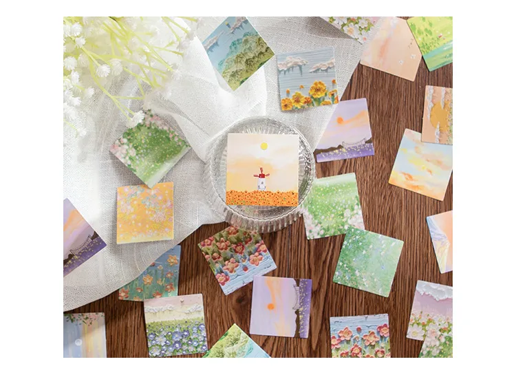 Office Culture Stationery Stickers Various Designs Including Landscape Animal Floral Cartoon Elements display picture 11