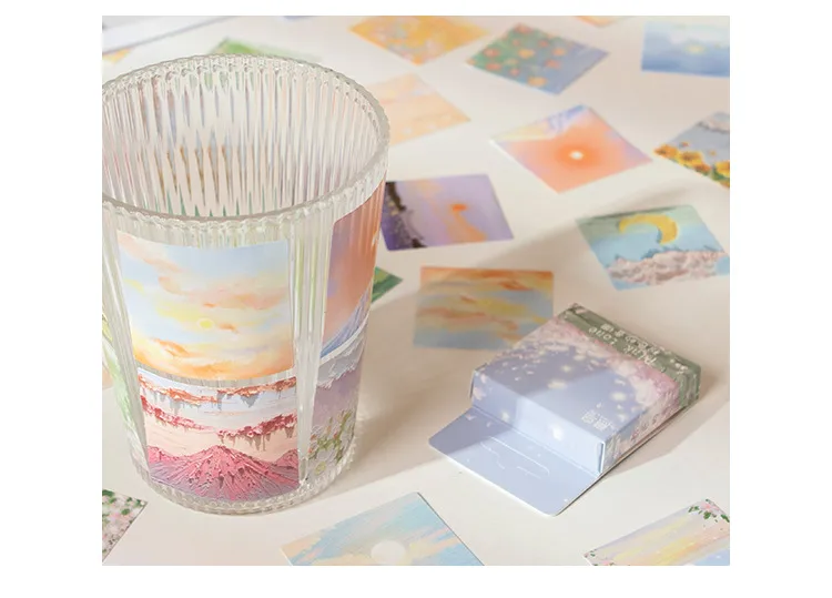 Office Culture Stationery Stickers Various Designs Including Landscape Animal Floral Cartoon Elements display picture 12