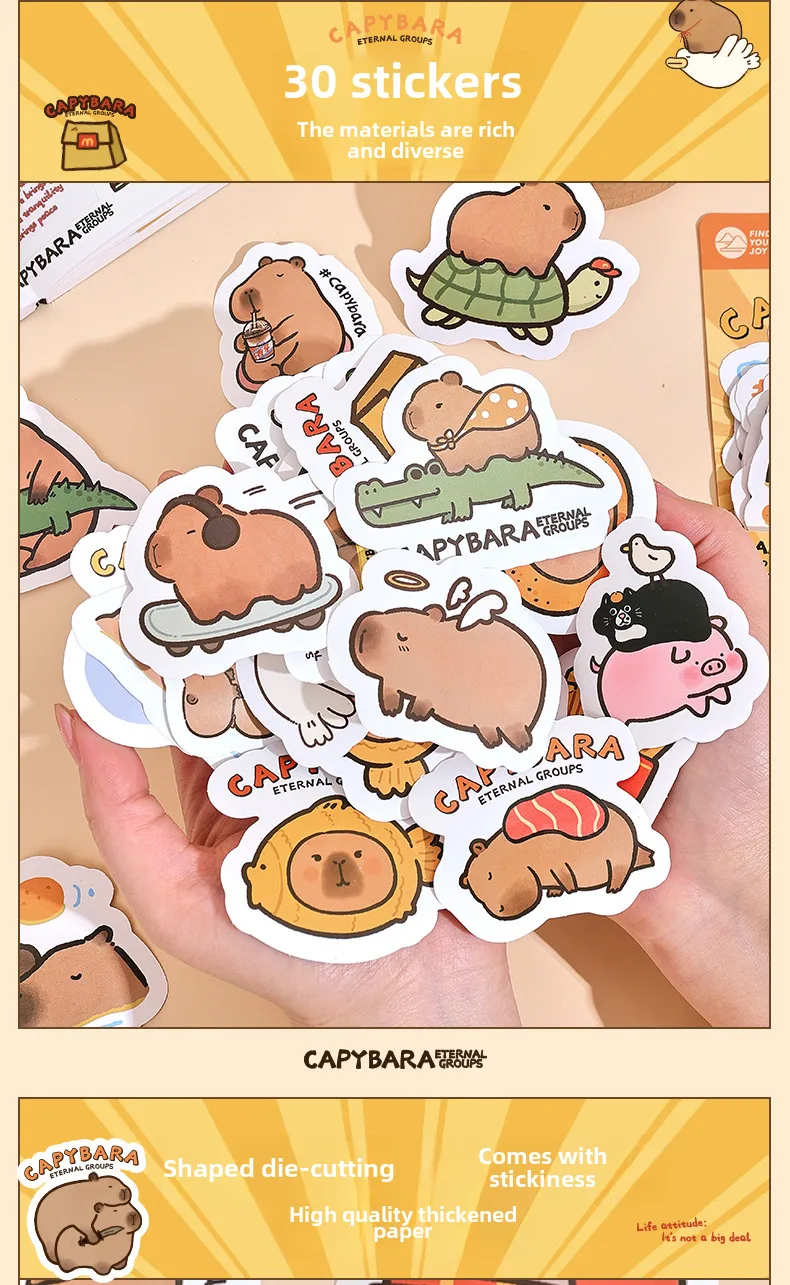 Fangdao Dolphin Door Forever Series Stickers Package Creative Cartoon Cute DIY Journal Decorative Stickers 4 display picture 3