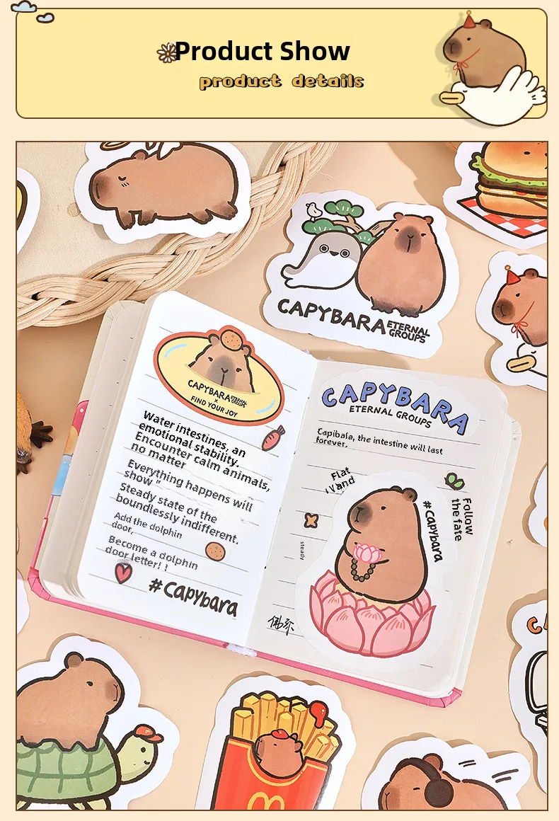 Fangdao Dolphin Door Forever Series Stickers Package Creative Cartoon Cute DIY Journal Decorative Stickers 4 display picture 6