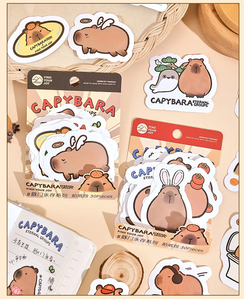 Fangdao Dolphin Door Forever Series Stickers Package Creative Cartoon Cute DIY Journal Decorative Stickers 4 display picture 7