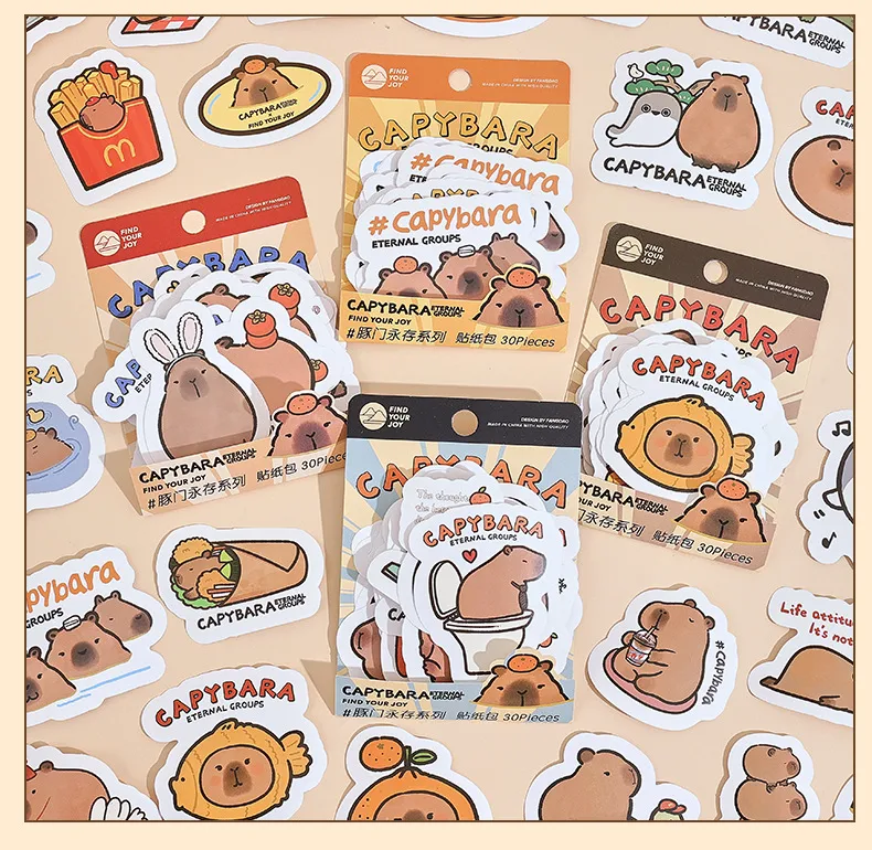 Fangdao Dolphin Door Forever Series Stickers Package Creative Cartoon Cute DIY Journal Decorative Stickers 4 display picture 8