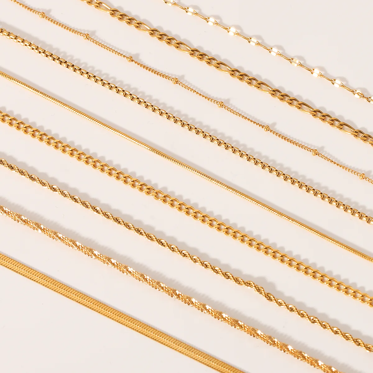 Simple Style Classic Style Solid Color 304 Stainless Steel Titanium Steel 18K Gold Plated Women's Bracelets display picture 2