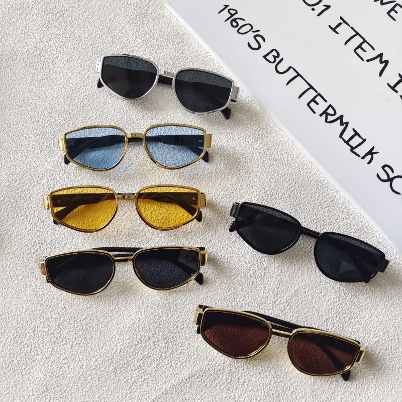 Hip-Hop Vacation Oval Pc Resin Toad Glasses Avaitor Full Frame Glasses display picture 7
