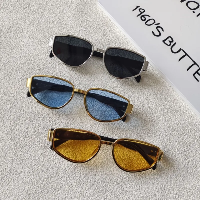 Hip-Hop Vacation Oval Pc Resin Toad Glasses Avaitor Full Frame Glasses display picture 5