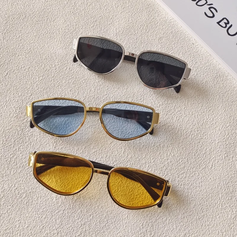 Hip-Hop Vacation Oval Pc Resin Toad Glasses Avaitor Full Frame Glasses display picture 8