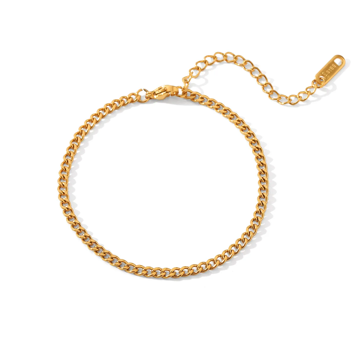 Simple Style Classic Style Solid Color 304 Stainless Steel Titanium Steel 18K Gold Plated Women's Bracelets display picture 9