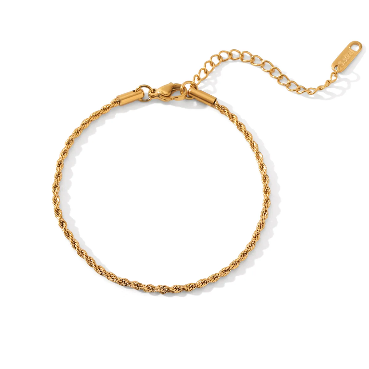 Simple Style Classic Style Solid Color 304 Stainless Steel Titanium Steel 18K Gold Plated Women's Bracelets display picture 14