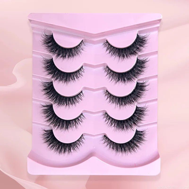 Elegant Solid Color Synthetic Fibre False Eyelashes A Set Of 5 Pairs display picture 3