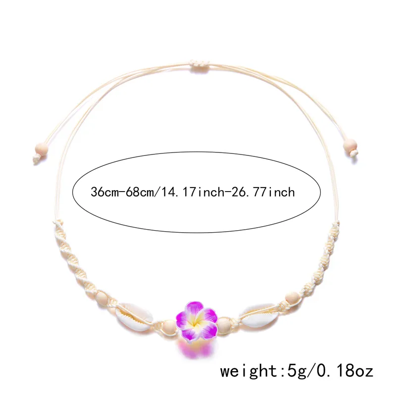 Hawaiian Tropical Modern Style Flower Shell Women's Necklace display picture 24