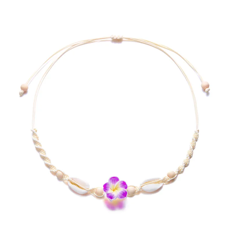 Hawaiian Tropical Modern Style Flower Shell Women's Necklace display picture 22