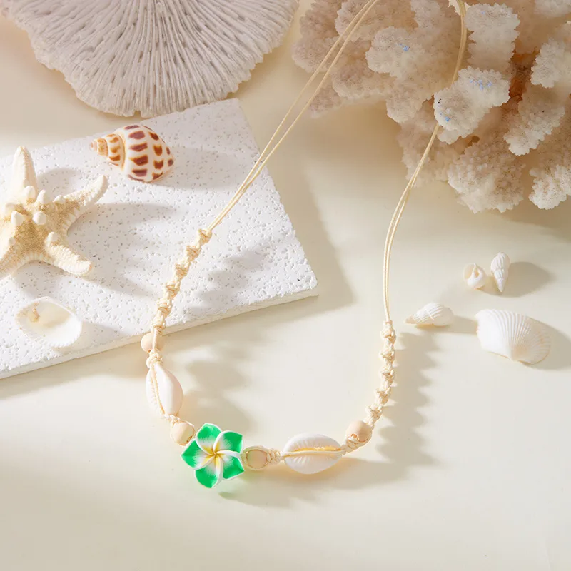 Hawaiian Tropical Modern Style Flower Shell Women's Necklace display picture 17