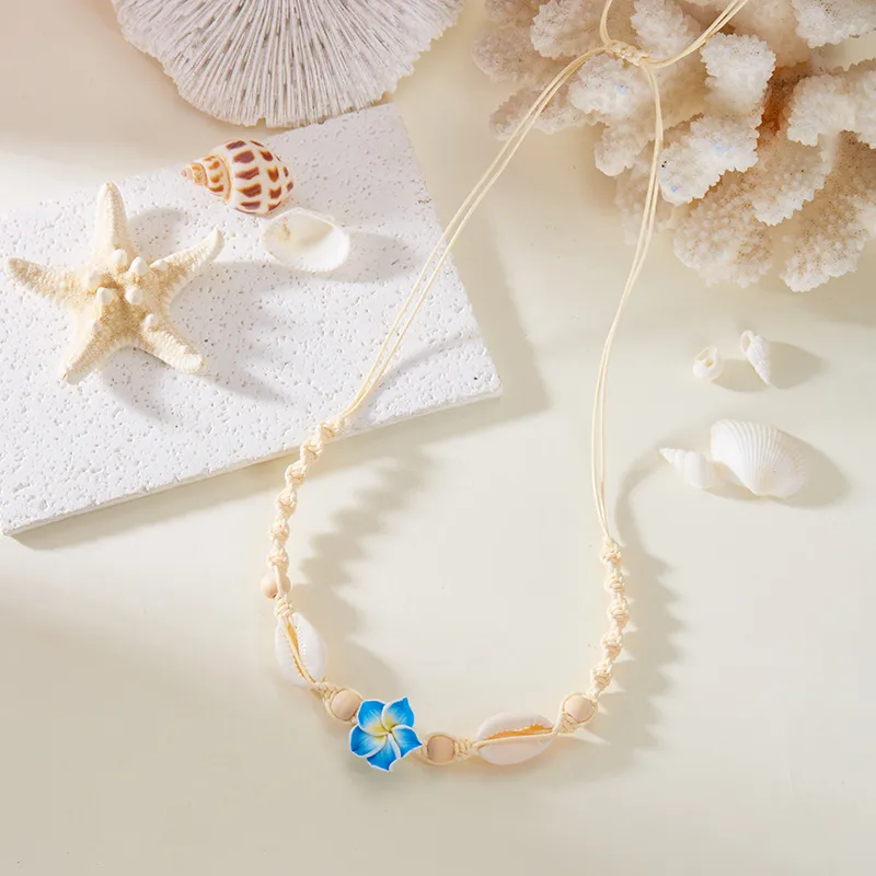 Hawaiian Tropical Modern Style Flower Shell Women's Necklace display picture 4