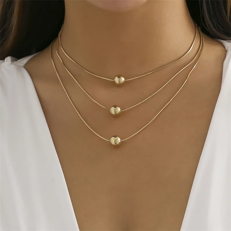 Elegant Glam Vintage Style Round Heart Shape Eye Imitation Pearl Alloy Women's Layered Necklaces Pendant Necklace display picture 23