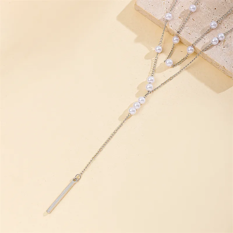 Elegant Glam Vintage Style Round Heart Shape Eye Imitation Pearl Alloy Women's Layered Necklaces Pendant Necklace display picture 47