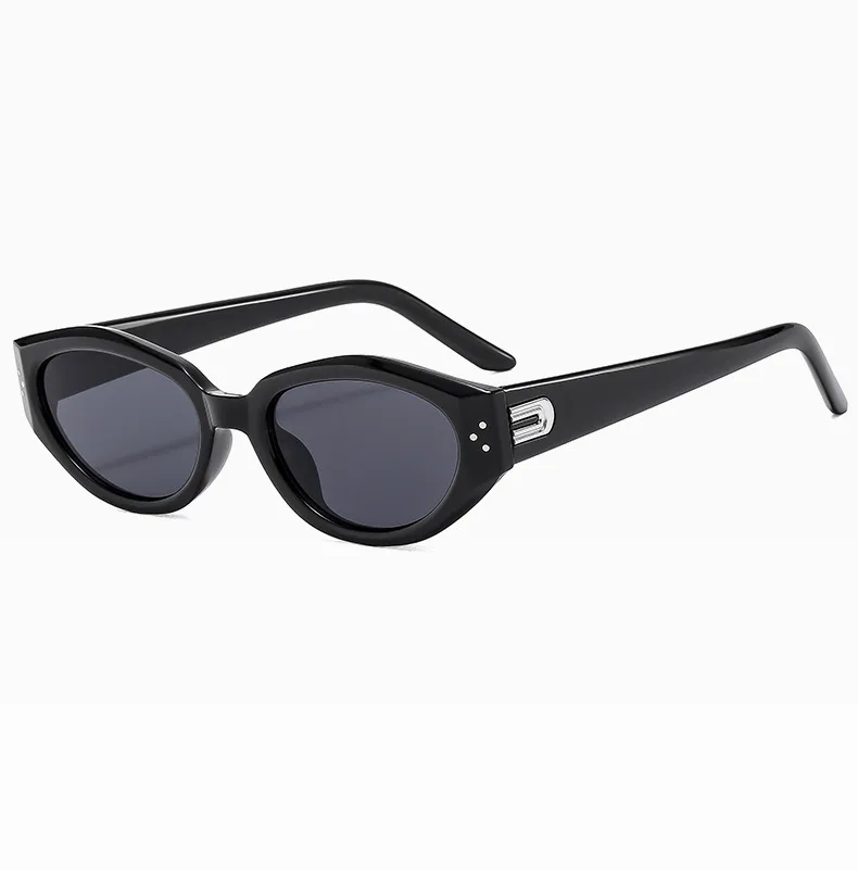 Elegant Solid Color Ac Cat Eye Full Frame Glasses display picture 1