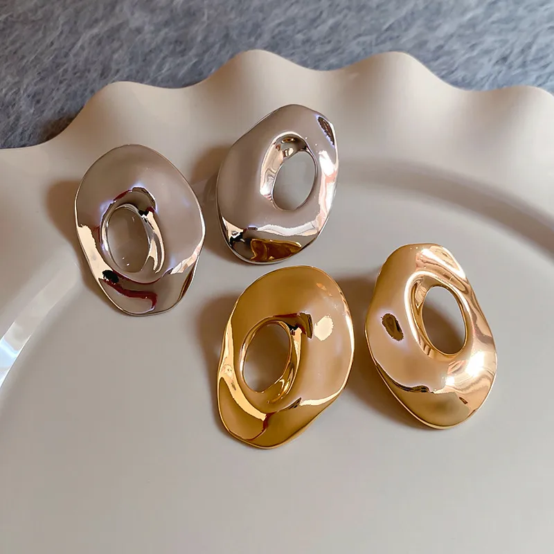 1 Pair Vintage Style Simple Style Geometric Plating Alloy Ear Studs display picture 3