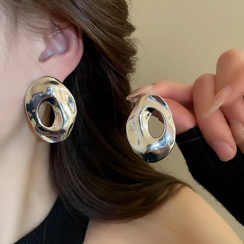 1 Pair Vintage Style Simple Style Geometric Plating Alloy Ear Studs display picture 4