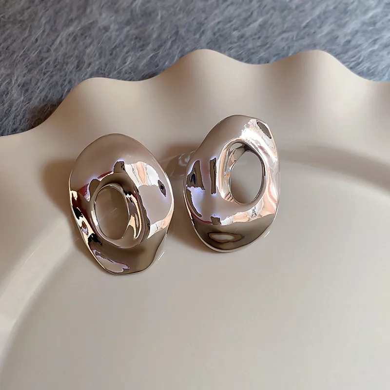 1 Pair Vintage Style Simple Style Geometric Plating Alloy Ear Studs display picture 5