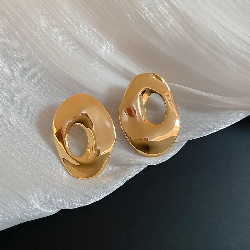 1 Pair Vintage Style Simple Style Geometric Plating Alloy Ear Studs display picture 11