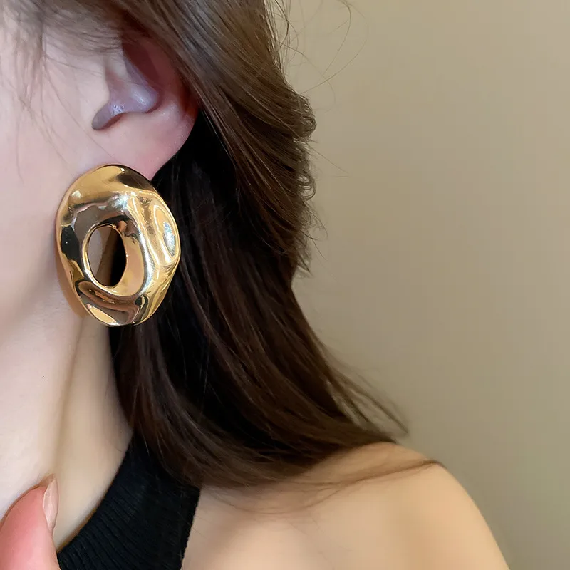 1 Pair Vintage Style Simple Style Geometric Plating Alloy Ear Studs display picture 14