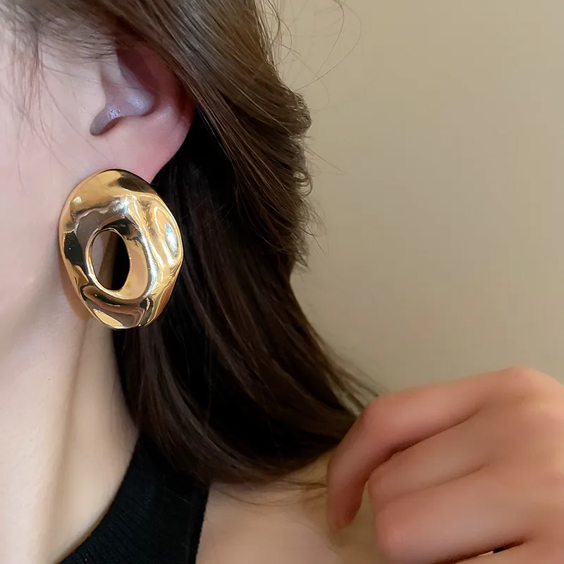 1 Pair Vintage Style Simple Style Geometric Plating Alloy Ear Studs display picture 16