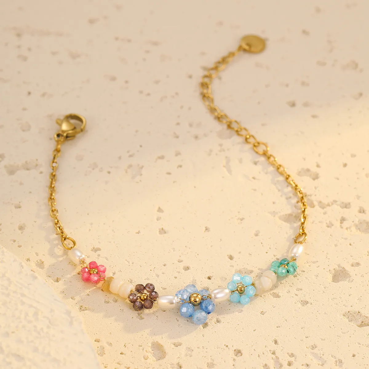 Bohemian Flower 304 Stainless Steel Women's Bracelets display picture 19