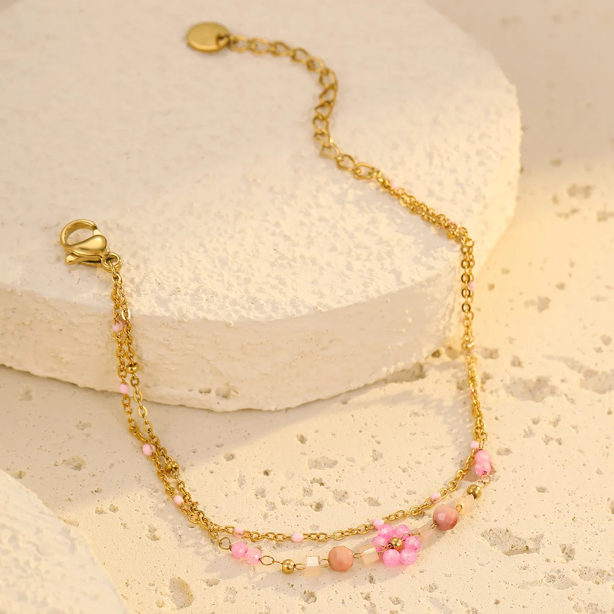 Bohemian Flower 304 Stainless Steel Women's Bracelets display picture 13