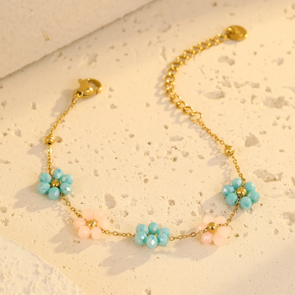 Bohemian Flower 304 Stainless Steel Women's Bracelets display picture 9