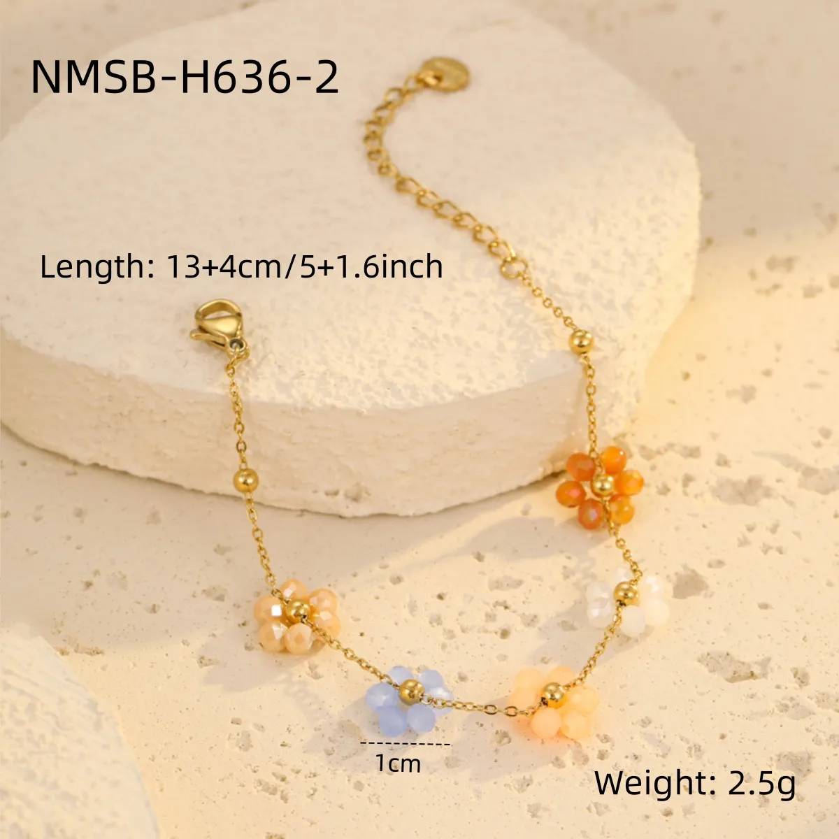 Bohemian Flower 304 Stainless Steel Women's Bracelets display picture 6