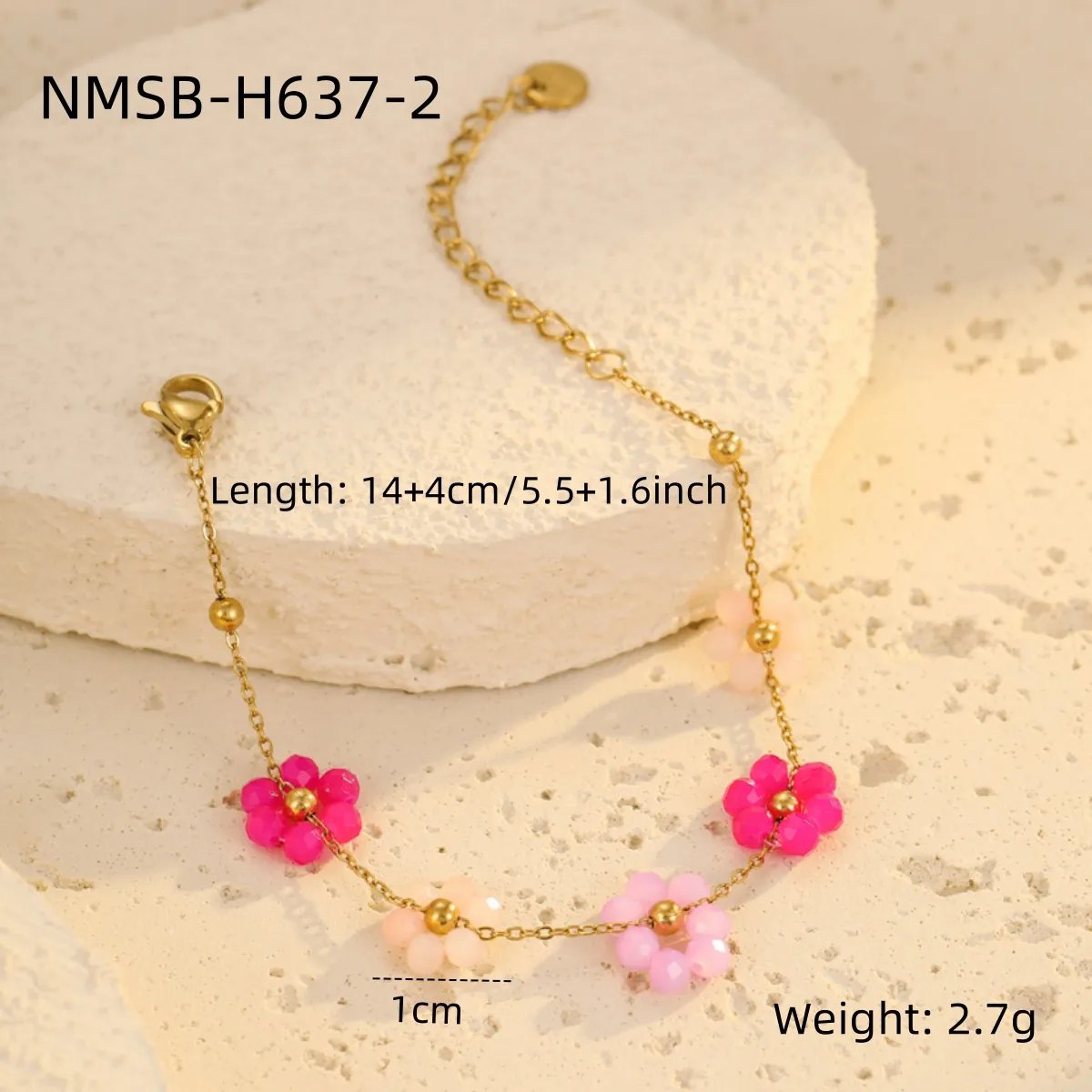Bohemian Flower 304 Stainless Steel Women's Bracelets display picture 12