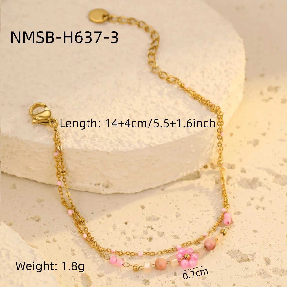 Bohemian Flower 304 Stainless Steel Women's Bracelets display picture 14