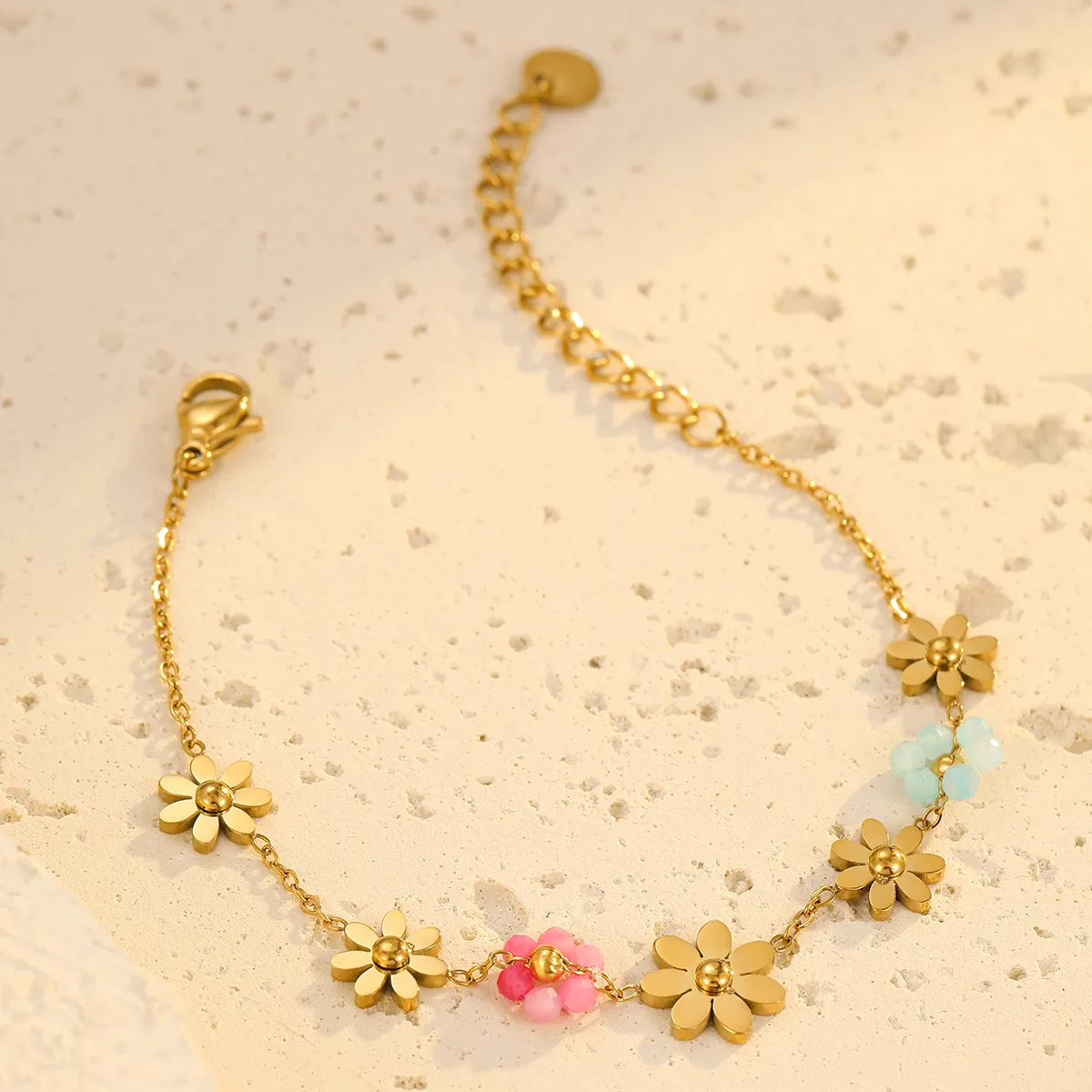 Bohemian Flower 304 Stainless Steel Women's Bracelets display picture 3