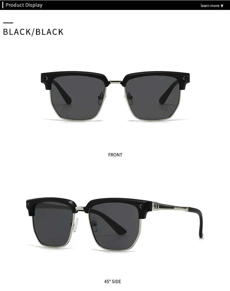Casual Modern Style Solid Color Pc Polygon Full Frame Glasses display picture 2