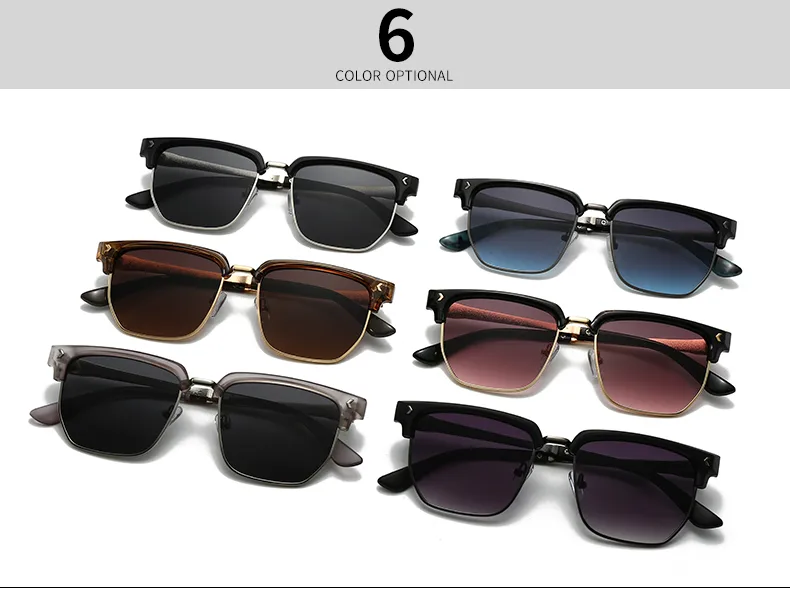 Casual Modern Style Solid Color Pc Polygon Full Frame Glasses display picture 5