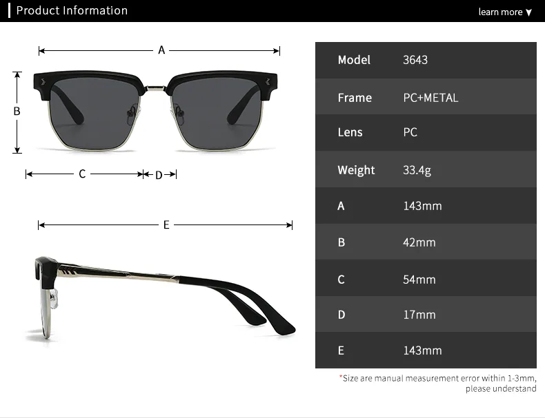 Casual Modern Style Solid Color Pc Polygon Full Frame Glasses display picture 1